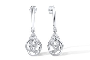 14KW Earrings Diamond (E309369DIA14KW)