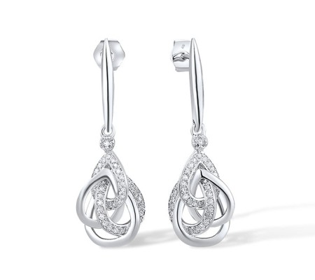 14KW Earrings Diamond (E309369DIA14KW)