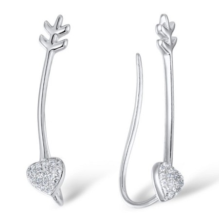 Sterling Silver Earrings White Cubic Zirconia (E309435WCZSL925)