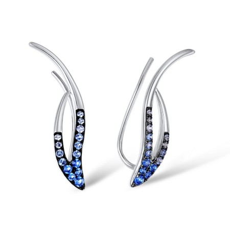 Sterling Silver Earrings Blue Spinel (E309442BLNSL925)