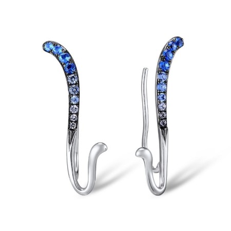 Sterling Silver Earrings Blue Spinel (E309443BLNSL925)