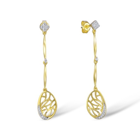 14KYW Earrings Diamond (E309655DIA14KYW)