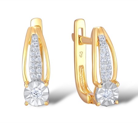 14RTT Earrings Diamond (E309719DIA14RTT)