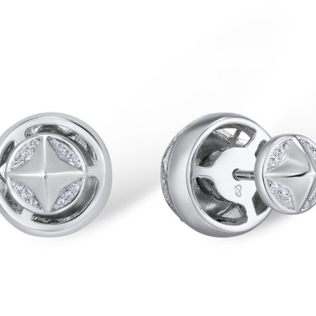 Sterling Silver Earrings White Cubic Zirconia (E309806WCZSL925)