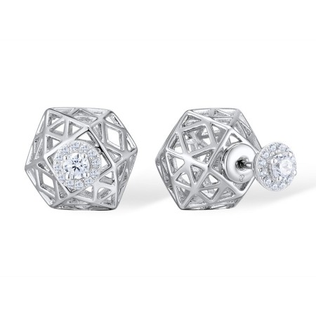 Sterling Silver Earrings White Cubic Zirconia (E309830WCZSL925)