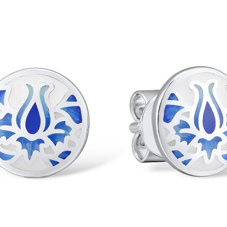 Sterling Silver Earrings Enamel (E309864ENA1SL925)