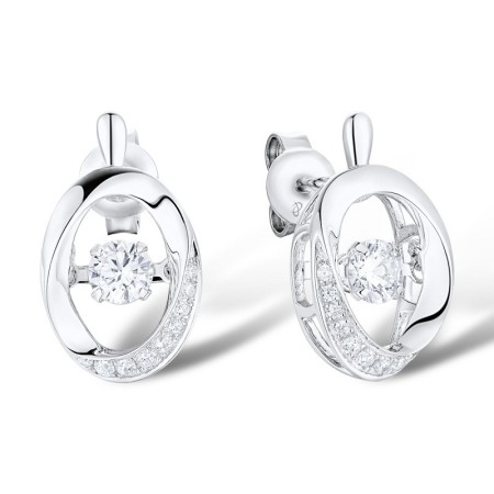 Sterling Silver Earrings White Cubic Zirconia (E309983AWCZSL925)