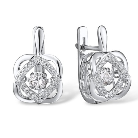 Sterling Silver Earrings White Cubic Zirconia (E309984WCZSL925)