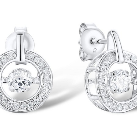 Sterling Silver Earrings White Cubic Zirconia (E310005AWCZSL925)