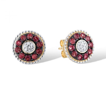 14KRWB Earrings Diamond,Ruby (E310132RUY14KRWB)
