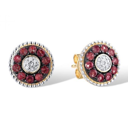 14KRWB Earrings Diamond,Ruby (E310132RUY14KRWB)