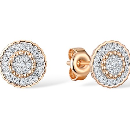 14KRW Earrings Diamond (E310136DIA14KRW)