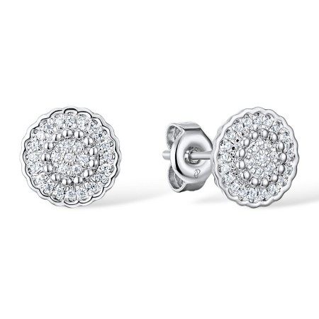 14KW Earrings Diamond (E310136DIA14KW-SR)