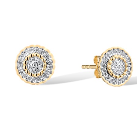 14KYW Diamond Earrings (E310136DIA14KYW)