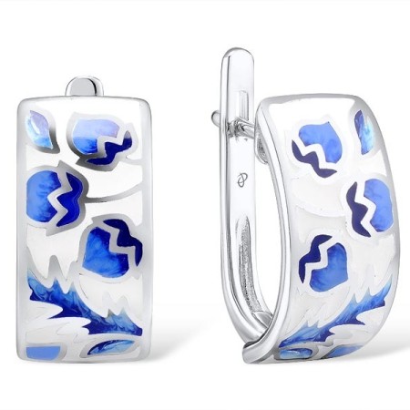 Sterling Silver Earrings Enamel (E310153ENA1SL925)
