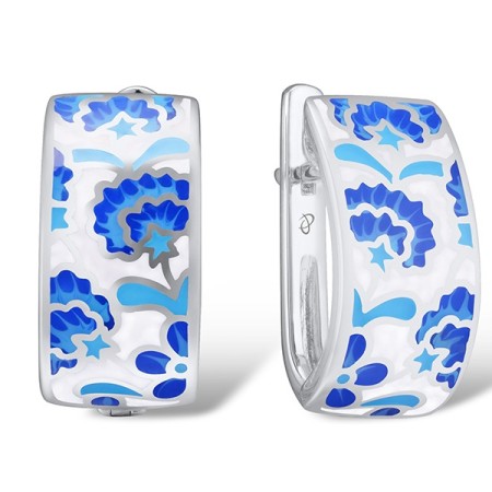 Sterling Silver Earrings Enamel (E310154ENA1SL925)