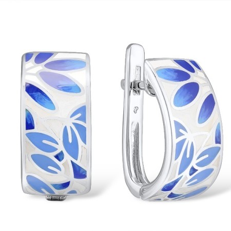 Sterling Silver Earrings Enamel (E310155ENA1SL925)