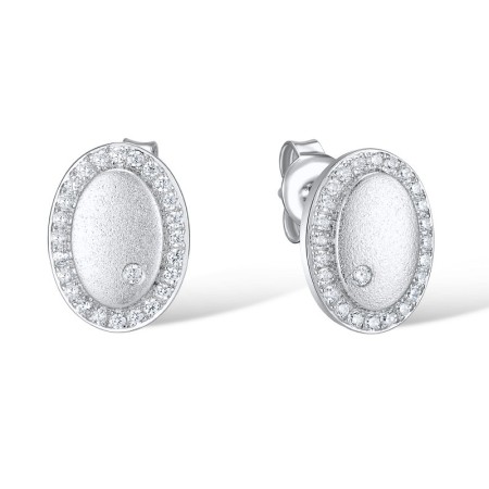 Sterling Silver Earrings White Cubic Zirconia (E310232WCZSL925)