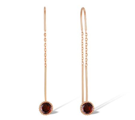 10KR Earrings Created Ruby (E310522CRU10KR)