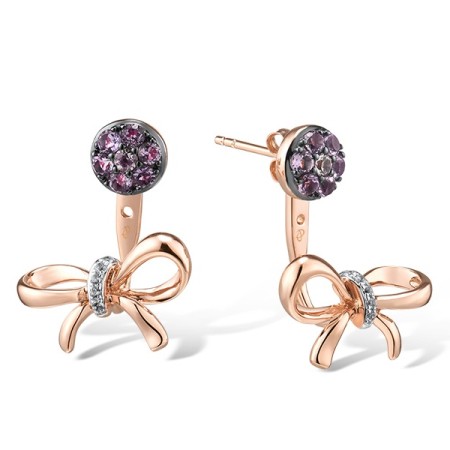 9KRWB Earrings Amethyst,White Topaz (E310530AWT9KRWB)