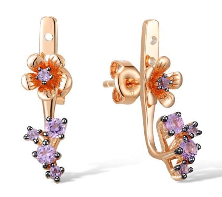 10KRB Earrings Amethyst (E310532AME10KRB)