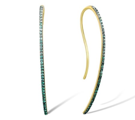 10KYB Earrings Created Emerald (E310554CEM10KYB)