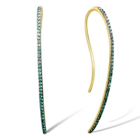 10KYB Earrings Created Emerald (E310554CEM10KYB)