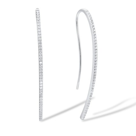 Sterling Silver Earrings White Cubic Zirconia (E310554WCZSL925)