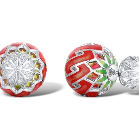 Sterling Silver Earrings White Cubic Zirconia (E310741ENASL925)