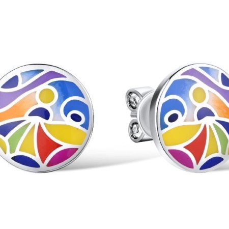 Sterling Silver Earrings Enamel (E310823ENASL925)