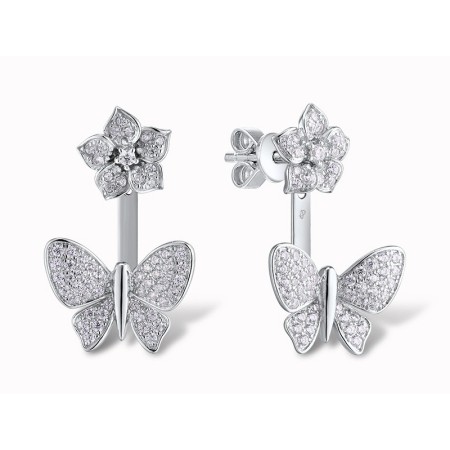 Sterling Silver Earrings White Cubic Zirconia (E310835WCZSL925)