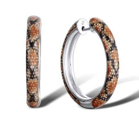 Sterling Silver Earrings Enamel (E310929ENASL925)