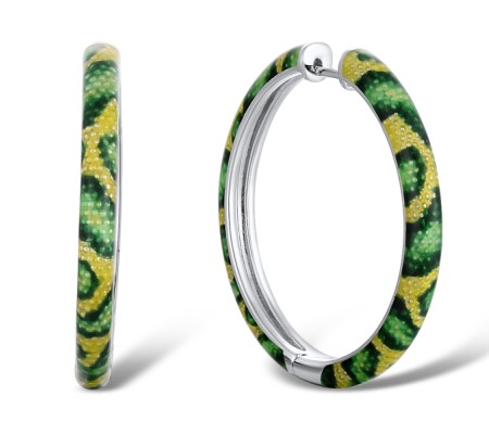 Sterling Silver Earrings Enamel (E310932ENASL925)