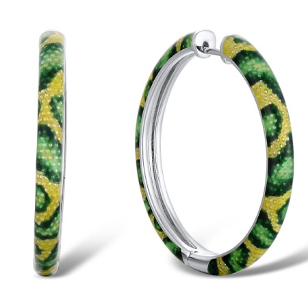 Sterling Silver Earrings Enamel (E310932ENASL925)