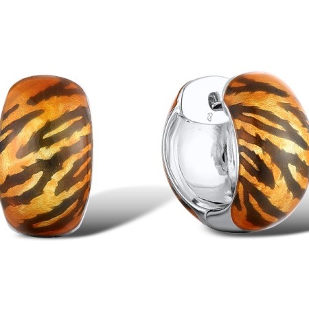 Sterling Silver Earrings Enamel (E311201ENASL925)