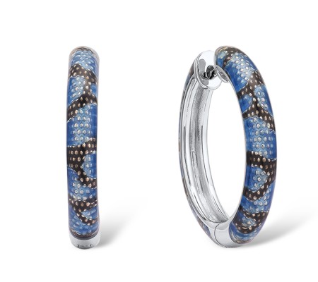 Sterling Silver Earrings Enamel (E311275ENA4SL925)