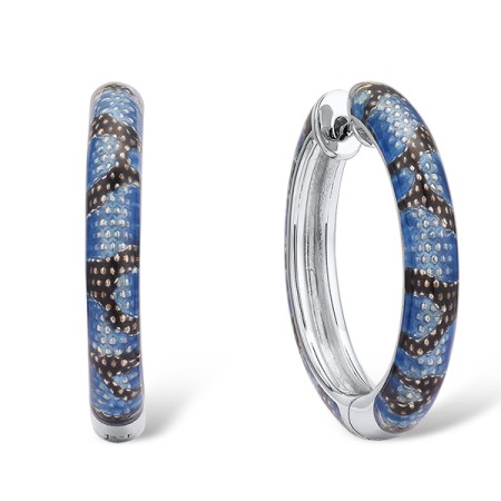 Sterling Silver Earrings Enamel (E311275ENA4SL925)