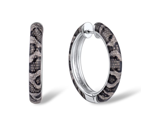 Sterling Silver Earrings Enamel (E311275ENASL925)