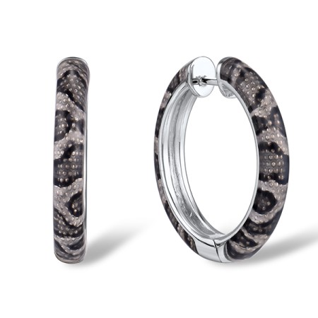 Sterling Silver Earrings Enamel (E311275ENASL925)