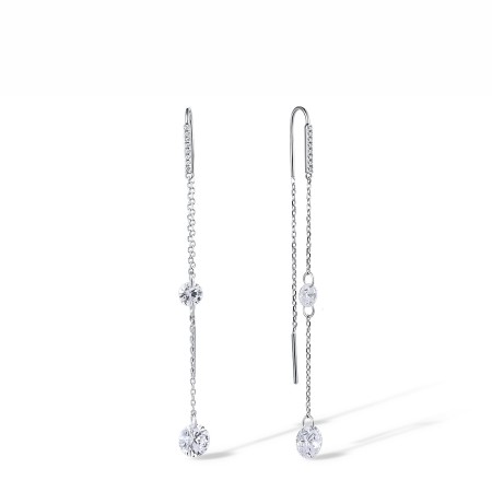 Sterling Silver Earrings White Cubic Zirconia (E311520WCZSL925)