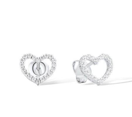 Sterling Silver Earrings White Cubic Zirconia (E311710WCZSL925)