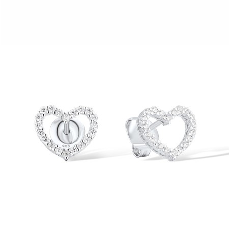 Sterling Silver Earrings White Cubic Zirconia (E311710WCZSL925)