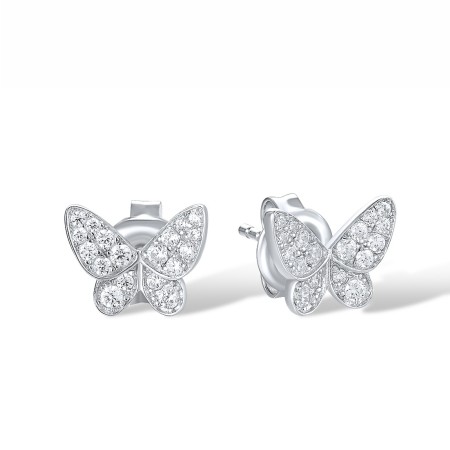 Sterling Silver Earrings White Cubic Zirconia (E311718WCZSL925)