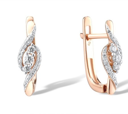 14KRW Earrings Diamond (E311728ADIA14KRW)