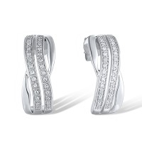 14KW Earrings Diamond (E311751DIA14KW)