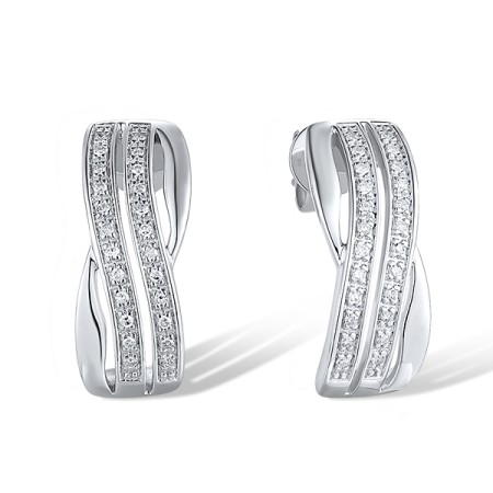 14KW Earrings Diamond (E311751DIA14KW)
