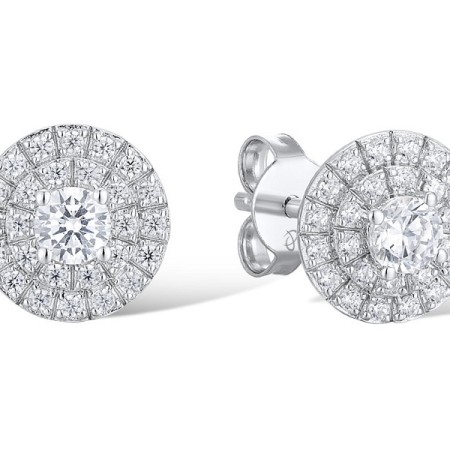 Sterling Silver Earrings White Cubic Zirconia (E312046WCZSL925)