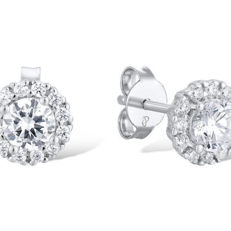 Sterling Silver Earrings White Cubic Zirconia (E312047WCZSL925)