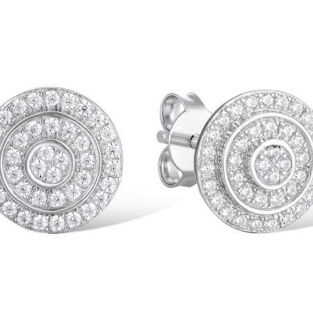 Sterling Silver Earrings White Cubic Zirconia (E312049WCZSL925)