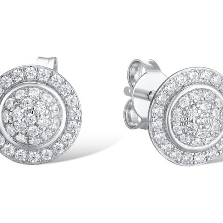 Sterling Silver Earrings White Cubic Zirconia (E312050WCZSL925)
